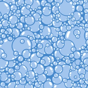 Blue bubbles original size