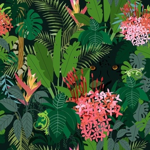 Joyful jungle pattern