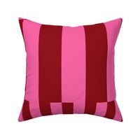 vertical stripes in pink and viva magenta by rysunki_malunki