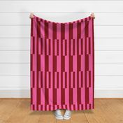vertical stripes in pink and viva magenta by rysunki_malunki
