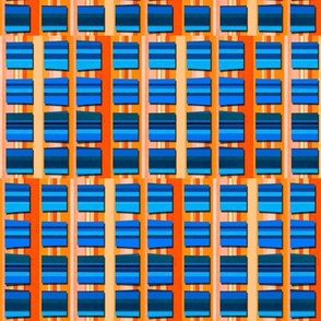Blue and Orange Squares