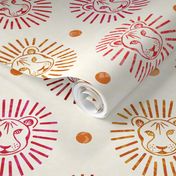 Lion Heads - Medium - Cream, Warm