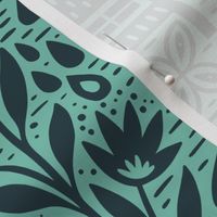 Jungle River Cruise | Large Scale | Teal Navy