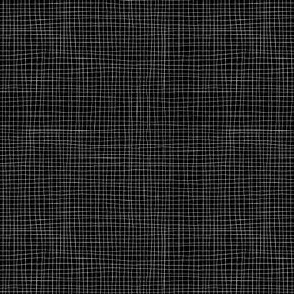 1276 small - Linen Texture - White on Black