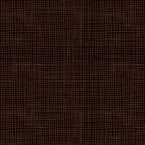 1277 small - Linen Texture - Orange on Black