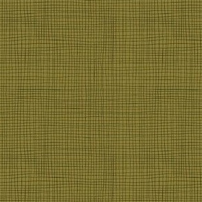 1278 small - Linen Texture - Black on Moss Green
