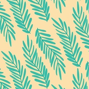 Palm Leaves-Retro Rainbow Palette