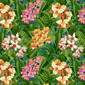 Joyful Jungle Tropical Floral Small Scale