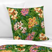 Joyful Jungle Tropical Floral Large Scale