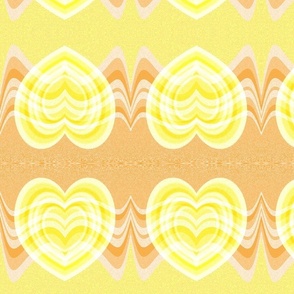 Abstract Yellow Heart
