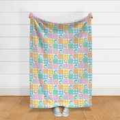 rotated 4" bright guinea pig gingham wholecloth