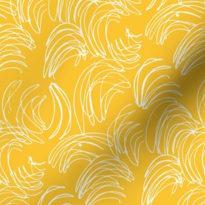 Arched Scribbles - Yellow Cream