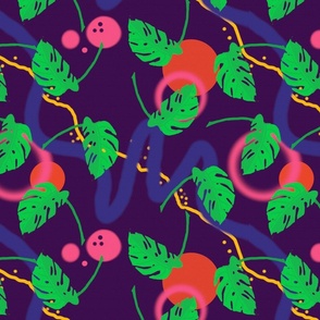 Spoonflower design challenge Joyful Jungle2