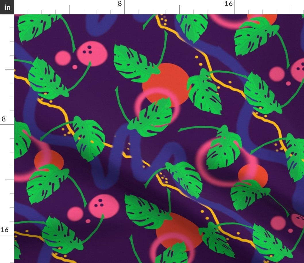 Spoonflower design challenge Joyful Jungle2