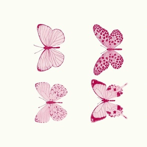 Pink butterflies 