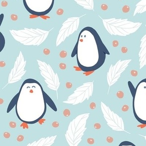 Medium - Happy penguins seamless pattern