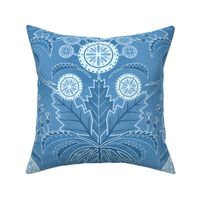 Art Nouveau Dandelions Blue
