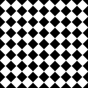 Black and White Rhombus