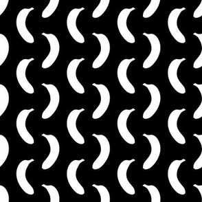 Banana Black and White High Contrast print