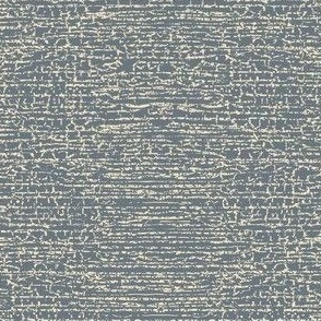 Grass Cloth - Hand Drawn Artisan Linen - Alligatoring - almond oil on peacock blue