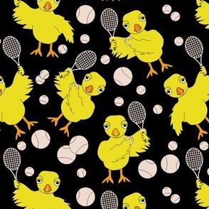Tennis Chick Petal Solid Colors Black