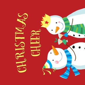 TeaTowel - Christmas Cheer Snowmen