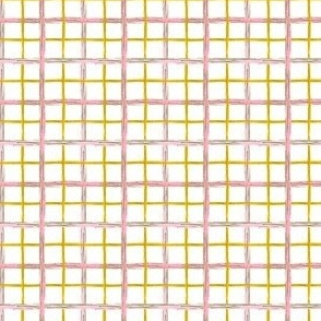 Pretty Plaid, Pink and Yellow