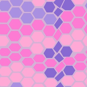Abstract Snakeskin in Bubblegum Pink + Purple