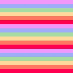 Trolls rainbow stripe 6x6 sideways