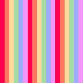 Trolls rainbow stripe 6x6