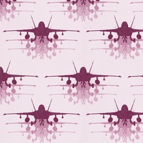 Spoonflower Fabric - Scattered Planes Airplane Watercolour Multi