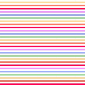 Trolls rainbow stripe on white 4x4 sideways