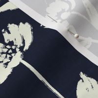 Classic blue creamy white floral, cottage core floral, farmhouse floral ©Terri Conrad Designs