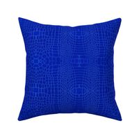 bright blue croc embossed leather