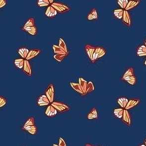 Butterflies - Royal blue