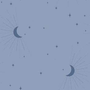 Starry Night - Muted Blue