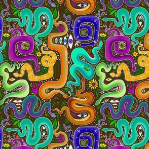 Snake trip large scale brown