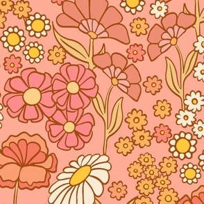 Vintage Floral - Peach