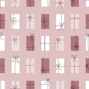 booboo collective - christmas- tied with ribbon - mauve