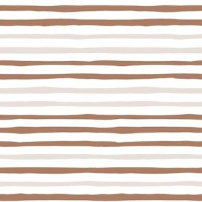 booboo collective - feehand stripe - caramel brown