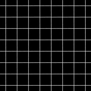 Math grid Black and White High Contrast print on black