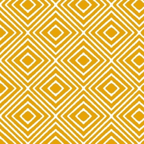 Rhombus layers geometric on golden yellow medium