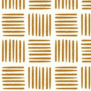 Basket Weave Stripes Check Geometric-burnt sienna medium