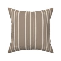 Classic Stripe Five Thick and Thin neutral beige brown background large