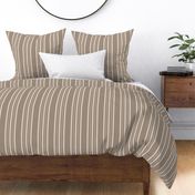 Classic Stripe Five Thick and Thin neutral beige brown background large