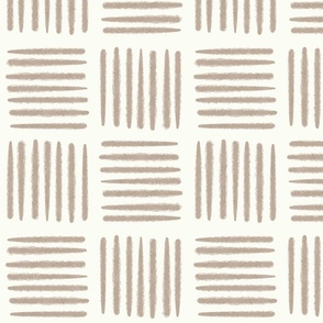 Basket Weave Stripes Check Geometric-neutral earth tones