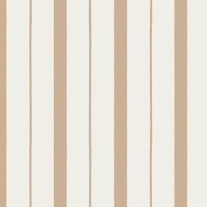 Classic Stripe Thick and Thin neutral beige