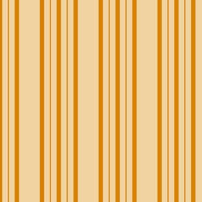 Classic Stripe Five Thick and Thin golden orange large