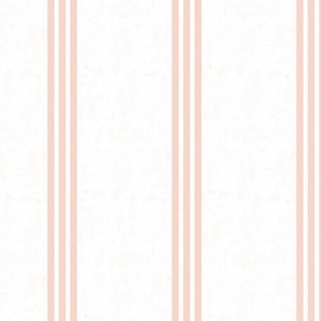 Classic Linen Triple Stripe Textured dusty pink