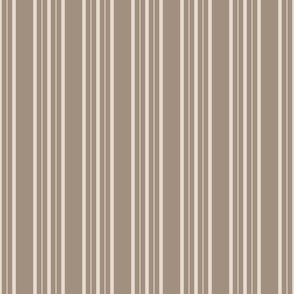 Classic Stripe Five Thick and Thin neutral beige brown background medium